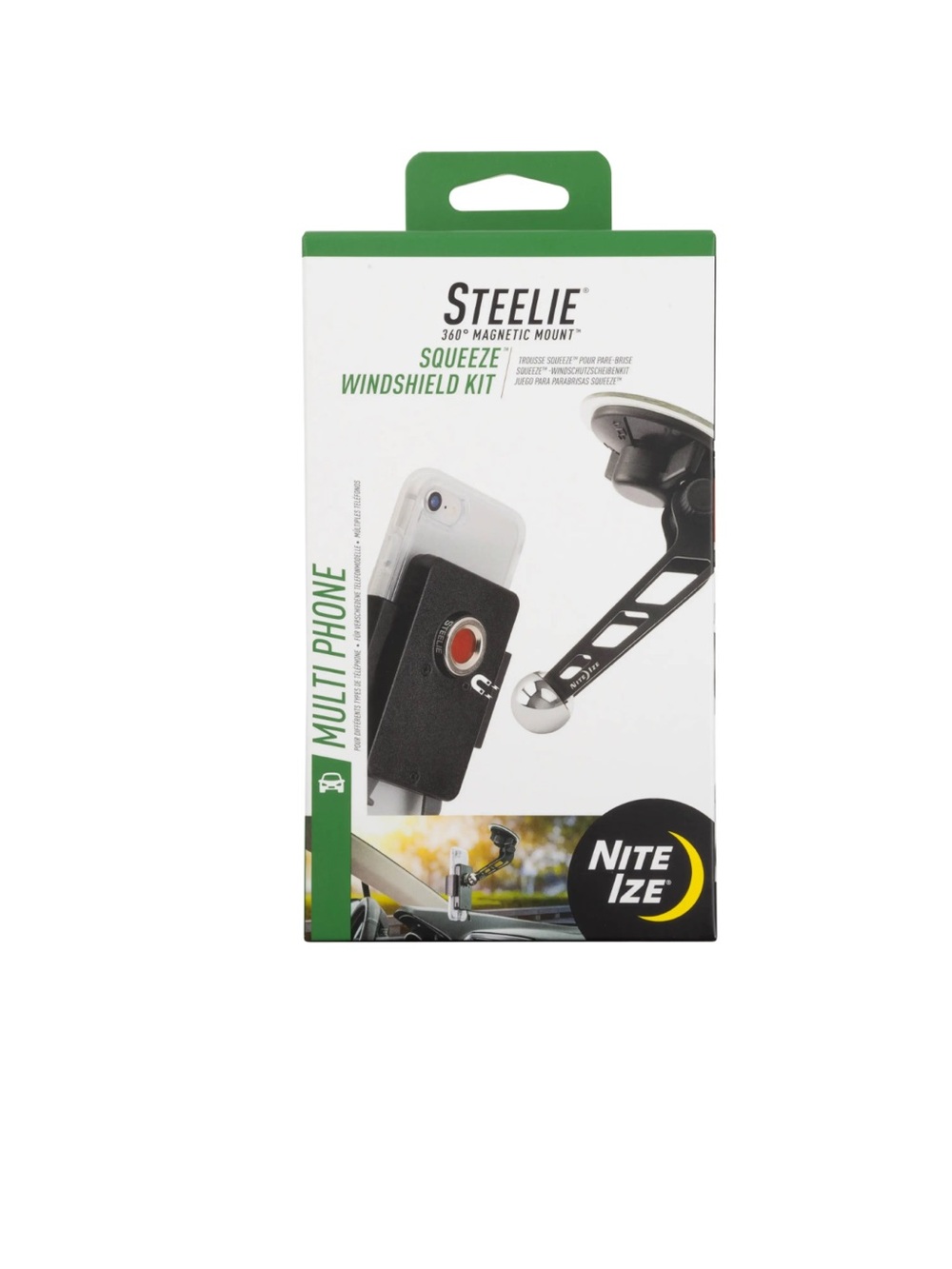 Steelie Squeeze Windshield Kit Phone Car Mount NWT